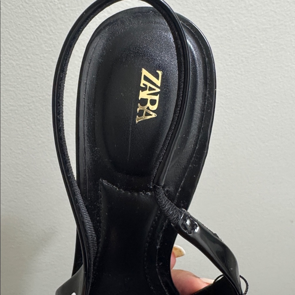 🎉SALE🎉NWT🎉ZARA Slingback Buckle Heels - Picture 10 of 10